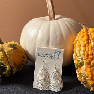 Takobia laser etched contemporary earrings